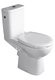 Sapho  - HANDICAP WC kombi zvýšený sedák, Rimless, zadní odpad, bílá