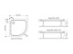 Ravak Galaxy Pro Chrome - Vanička Elipso 80x80x3 cm, bílá