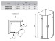 Ravak SmartLine - Sprchový kout 80 cm, čtvrtkruh, SMSKK4-80, chrom/čiré sklo