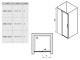 Ravak Matrix - Sprchové dveře dvoudílné 100 cm levé MSD2-100 L, bílá/čiré sklo
