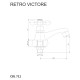 Mereo Retro - Umyvadlový kohoutek stojánkový, Viktorie, chrom