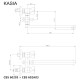 Mereo Kasia - Nástěnná baterie do byt. jádra, Kasia, 150 mm, s ramínkem 300 mm, bez příslušenství, chrom
