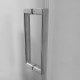 Mereo Lima - Sprchové dveře, Lima, dvoukřídlé, lítací, 110x190 cm, chrom ALU, sklo Čiré