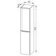 Mereo Mailo - Mailo, koupelnová skříňka vysoká 170 cm, bílá, chrom madlo