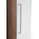 Mereo Bino - Bino, koupelnová skříňka vysoká 163 cm, levá, bílá/dub