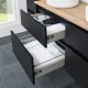 Mereo Opto - Opto, koupelnová skříňka s keramickým umyvadlem 121 cm, černá