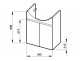 Jika Lyra Plus - Skříňka pod umyvadlo 54x31,5x69,6 cm, 2x dveře, bílá, antibacterial