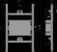 Alcadrain Pro více sérií - Montážní rám pro podomítkovou baterii do sádrokartonové konstrukce