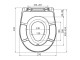 Alcadrain Pro více sérií - WC sedátko univerzální Softclose s vložkou, Duroplast, bílá