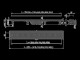 Alcadrain Simple - Podlahový žlab s okrajem pro perforovaný rošt 85 cm, černá mat