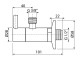 Alcadrain Pro více sérií - Rohový ventil s filtrem 1/2 x 3/8, bílá