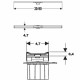 Geberit CleanLine - Nerezový sprchový kanálek, 900 mm, pro tenké obklady