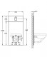 Grohe Rapid SL - Sanitární modul s nádržkou a tlačítkem, pro závěsné WC, chrom/měsíční bílá