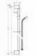 Hansgrohe Unica'Crometta - Sprchová tyč Crometta 90 cm se sprchovou hadicí 27614000