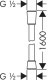 Hansgrohe Hadice - Comfortlex Sprchová hadice 160 cm, chrom 28168000