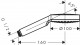 Hansgrohe Crometta - Ruční sprcha 10 cm, 1 jet, bílá chrom 26331400