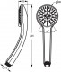 Ideal Standard Idealrain - Ruční sprcha S3 80 mm, 3 proudy, chrom B9401AA