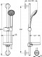 Ideal Standard Idealrain - Sprchový set 60 cm, chrom B9501AA