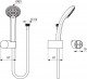Ideal Standard Idealrain - Ruční sprcha S3, 3 proudy B9507AA