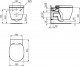 Ideal Standard Connect - WC závěsné, 34x36,5x54 cm, s Aquablade technologií, Plus bílá E0479MA
