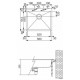 FRANKE  - Nerezový dřez + sifon Planar PPX 210/610-58 TL, 580x512 mm