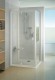 Ravak Pivot - Sprchové dveře dvoudílné 110 cm, PDOP2-110, satin/čiré sklo