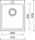 Sinks  - Dřez keramický CERAM 410 Bílý, 410x505 mm