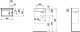 Laufen Kartell - Umyvátko, asymetrické, s armaturní deskou vpravo 460x280x120 mm